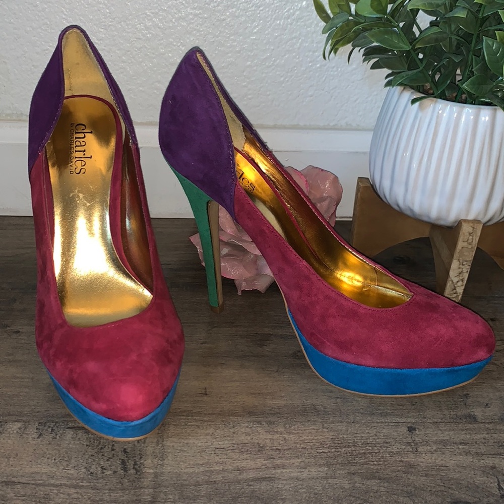 Charles David Multi Colored Heel - image 1